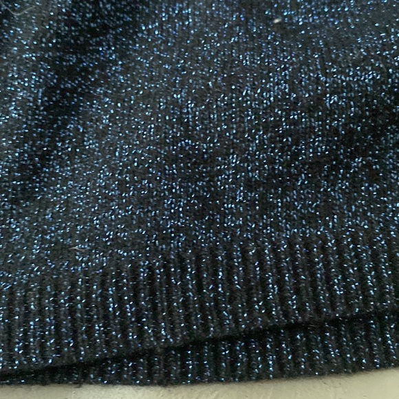 Sandro Blue Metallic Knit Sweater Dress💙🖤💙 - Picture 10 of 12